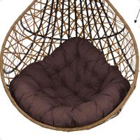 Balanço Ninho Gota Suspenso Com Mosquetão, Mola E Suporte Para Varanda - Caramelo A4 - 3