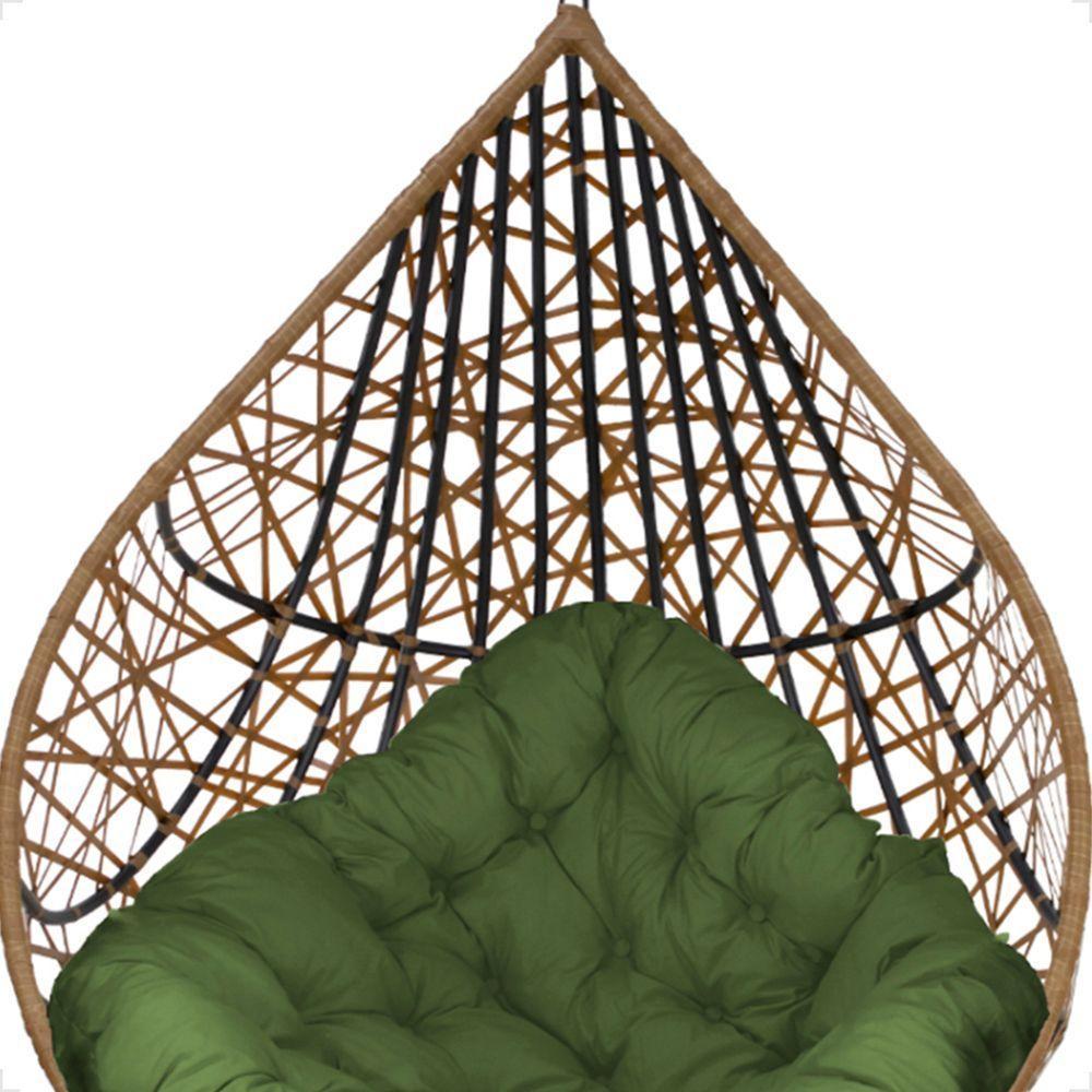 Balanço Suspenso Ninho Gota Com Mola, Mosquetão E Suporte Para Sacada - Caramelo A5 - 2