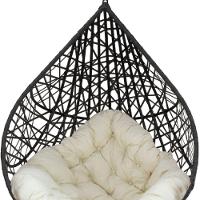 Balanço Suspenso Ninho Gota Com Mola, Mosquetão E Suporte Para Terraço - Preto A1 - 2