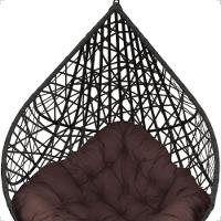 Balanço Suspenso Ninho Gota Com Suporte, Mosquetão E Mola Para Quintal - Preto A4 - 2