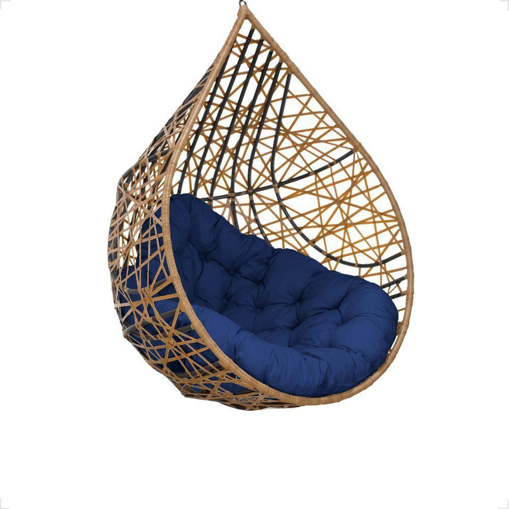 Balanço Suspenso Ninho Gota Com Mosquetão E Mola Para área Externa - Caramelo A2 - 10