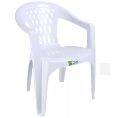 Cadeira De Plástico Duo Bella Com Braço Branco