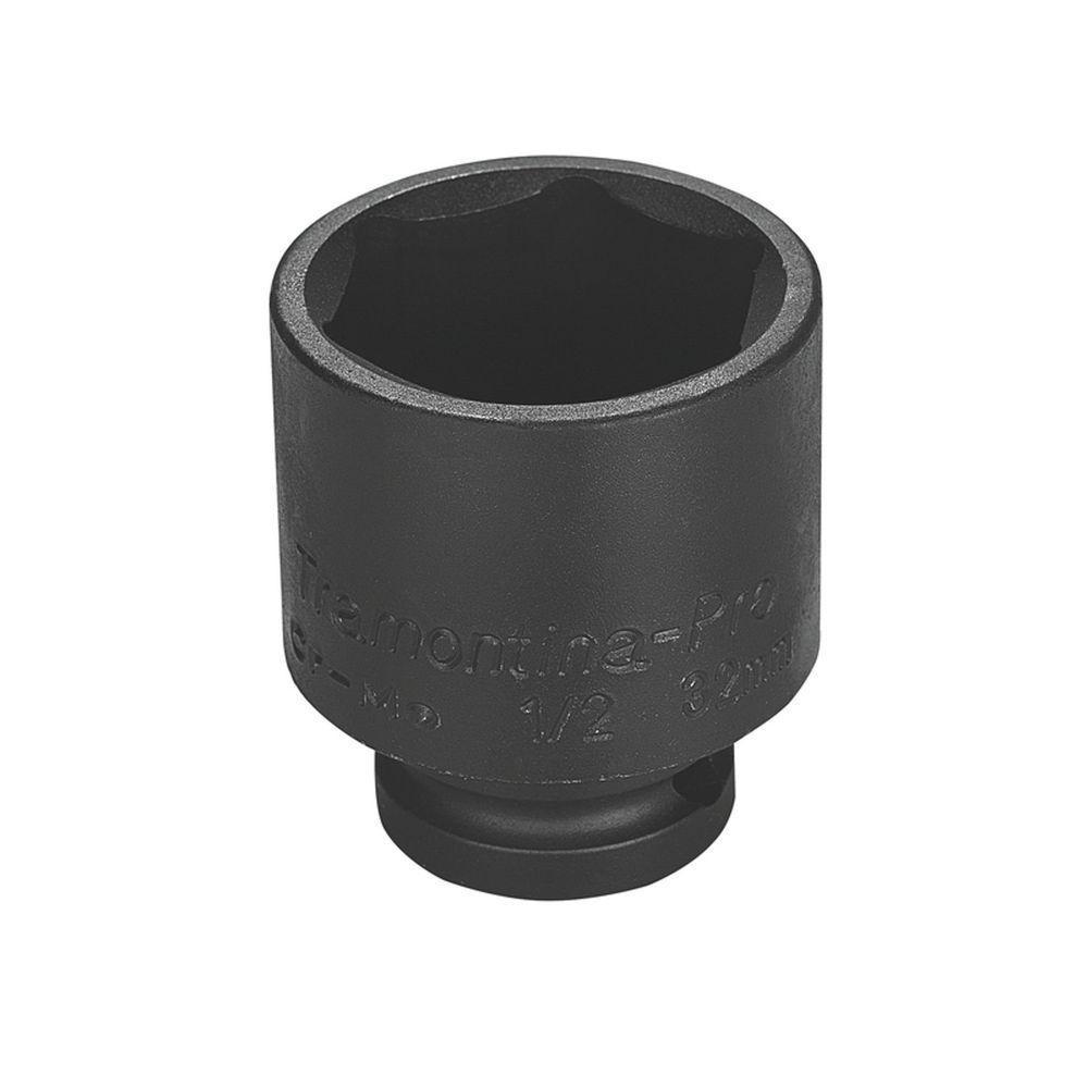 Soquete De Impacto Sextavado Em Aço Cromo Molibdênio 35 Mm - Encaixe 1-2\'\' Tramontina - 1