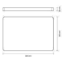 Tábua Com Empunhadura Churrasco Em Madeira Teca Fsc Com Acabamento Em óleo Mineral 40x30 - 6