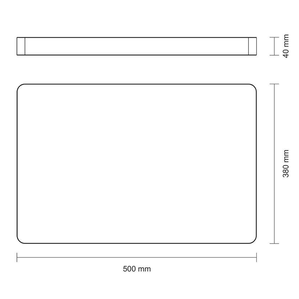 Tábua Com Empunhadura Churrasco Em Madeira Teca Fsc Com Acabamento Em óleo Mineral 50x38 - 2