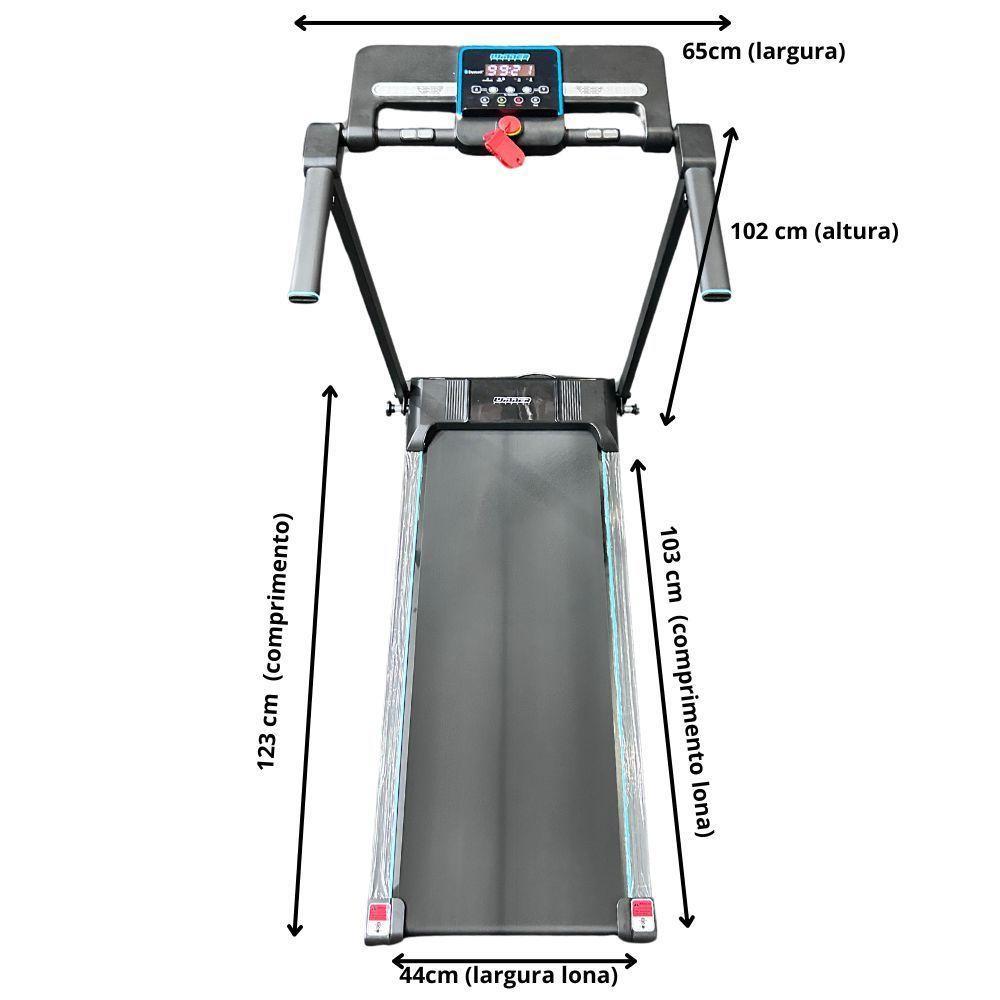 Esteira Elétrica Residencial Winner Fitness W10 220v - 5