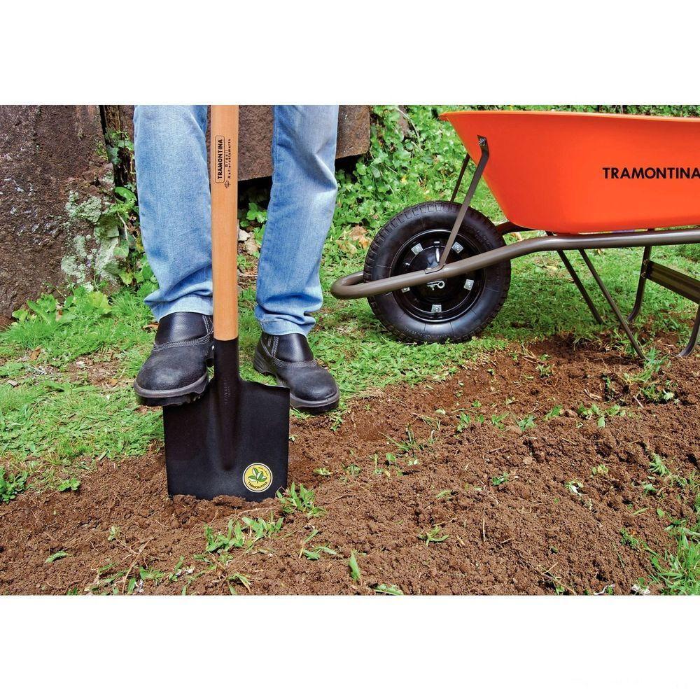 Vanga Com Ponta Tramontina 402-00 Em Aço Com Cabo De Madeira 120 Cm Tramontina - 2