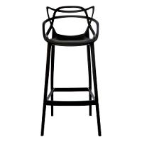 Kit 2 Banquetas Allegra Preta Polipropileno Cozinha Bistrô Bancada - 2