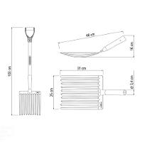 Forcado Para Cascalho Com 10 Dentes Tramontina Em Aço Com Cabo De Madeira 71 Cm Tramontina - 2