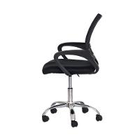 Kit Cadeiras De Escritório, 1 Cadeira Tela Mesh Com Base Giratória + 2 Cadeiras Tela Mesh Base Fixa - 8