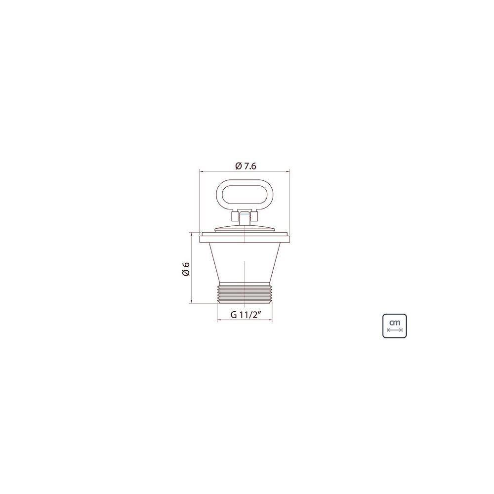 Válvula Para Pia E Cuba Tramontina Em Aço Inox E Polipropileno Econômica Sem Escape 3" Tramontina - 3