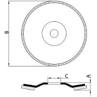 Disco Flap Para Acabamento 4.1-2" Grão 60 Tramontina Pro Tramontina - 1
