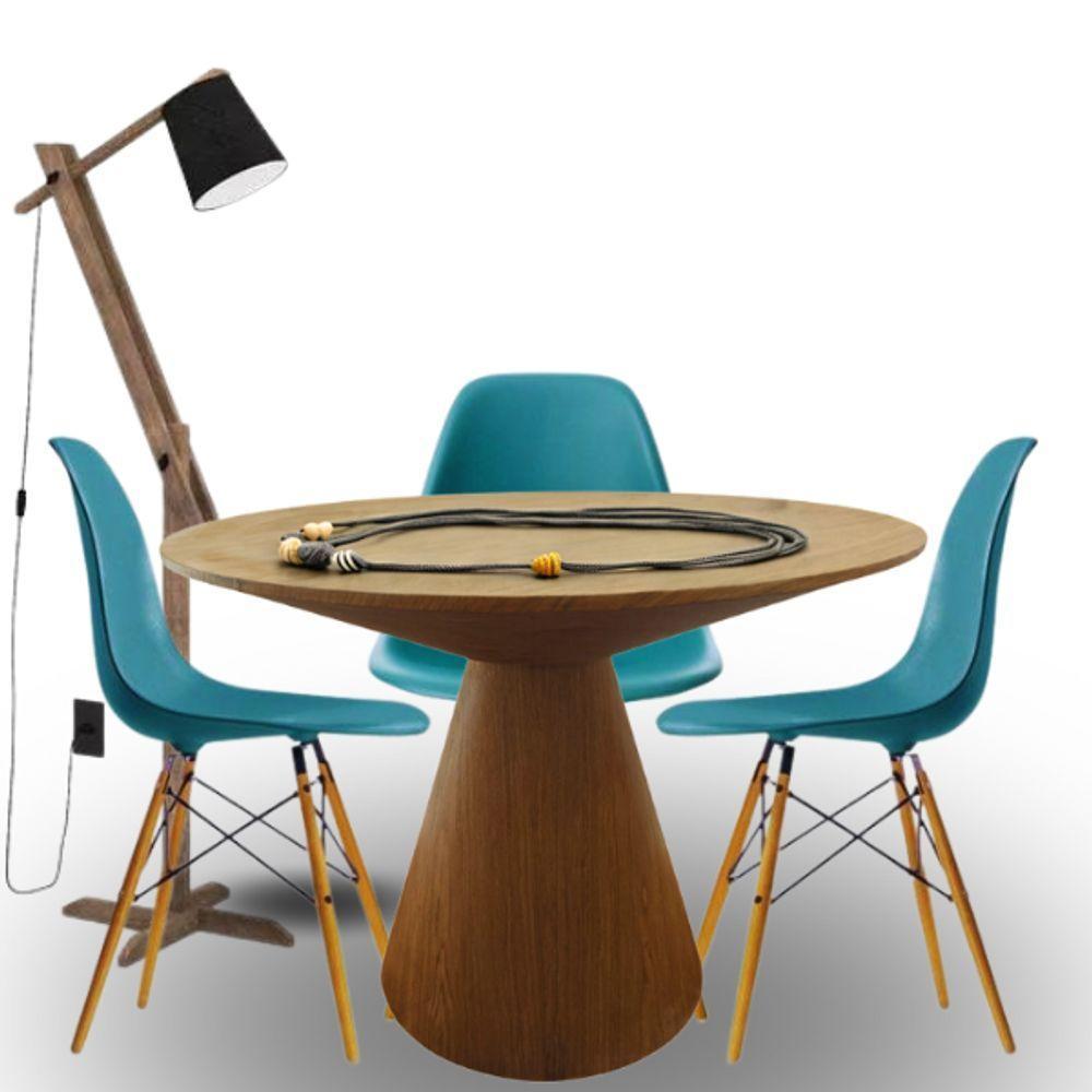 Mesa De Jantar Eclipse Cone Redonda 140cm Em Freijo - 4