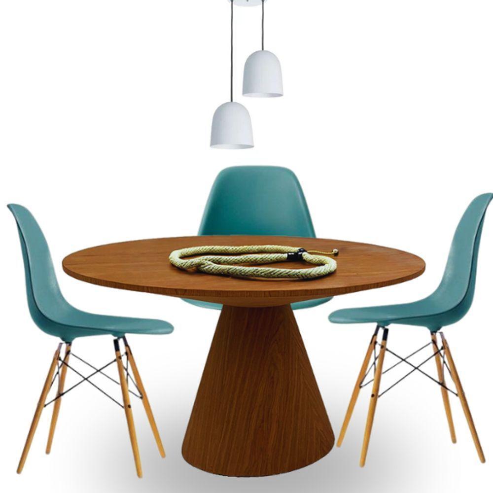 Mesa De Jantar Eclipse Cone Redonda 120cm Em Freijo - 5