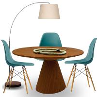 Mesa De Jantar Eclipse Cone Redonda 120cm Em Freijo - 3