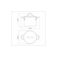 Espagueteira Solar Silicone Em Aço Inox Com Fundo Triplo Com Tampa De Vidro 24 Cm 7,8 L - 5