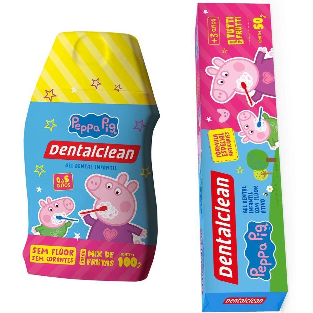 2x Gel Dental Infantil Peppa Pig - Com Fluor E Sem Fluor - 1