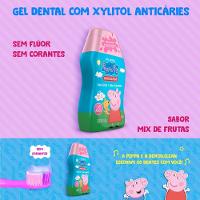 2x Gel Dental Infantil Peppa Pig - Com Fluor E Sem Fluor - 3