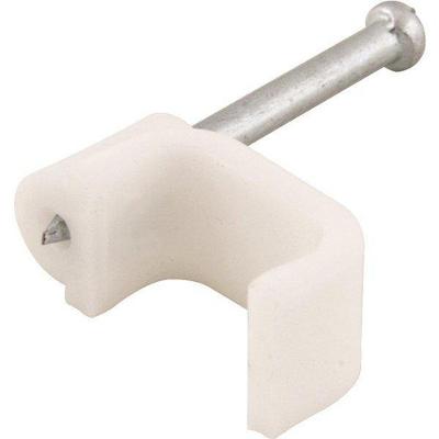 Grampo Para Fios 6Mm² Branco Chato Com 100 Peças - Vonder
