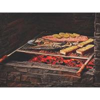 Grelha Tramontina Em Aço Inox Com Cabo De Madeira 83,5 X 45 Cm Tramontina - 8