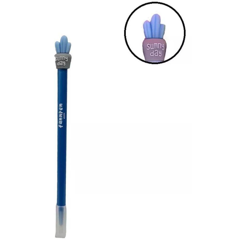 Caneta Esferográfica Fannpen - Cacto Azul - 0,7mm - Newpen - 1