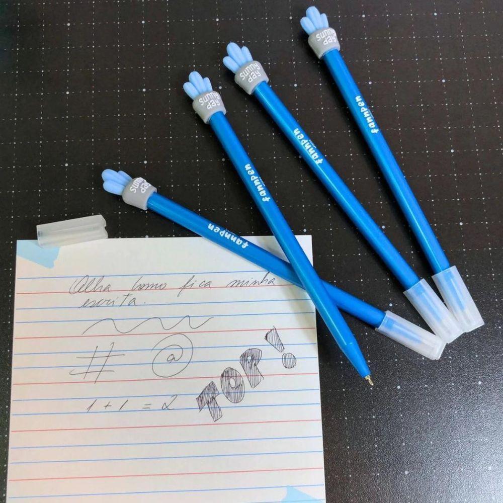 Caneta Esferográfica Fannpen - Cacto Azul - 0,7mm - Newpen - 3