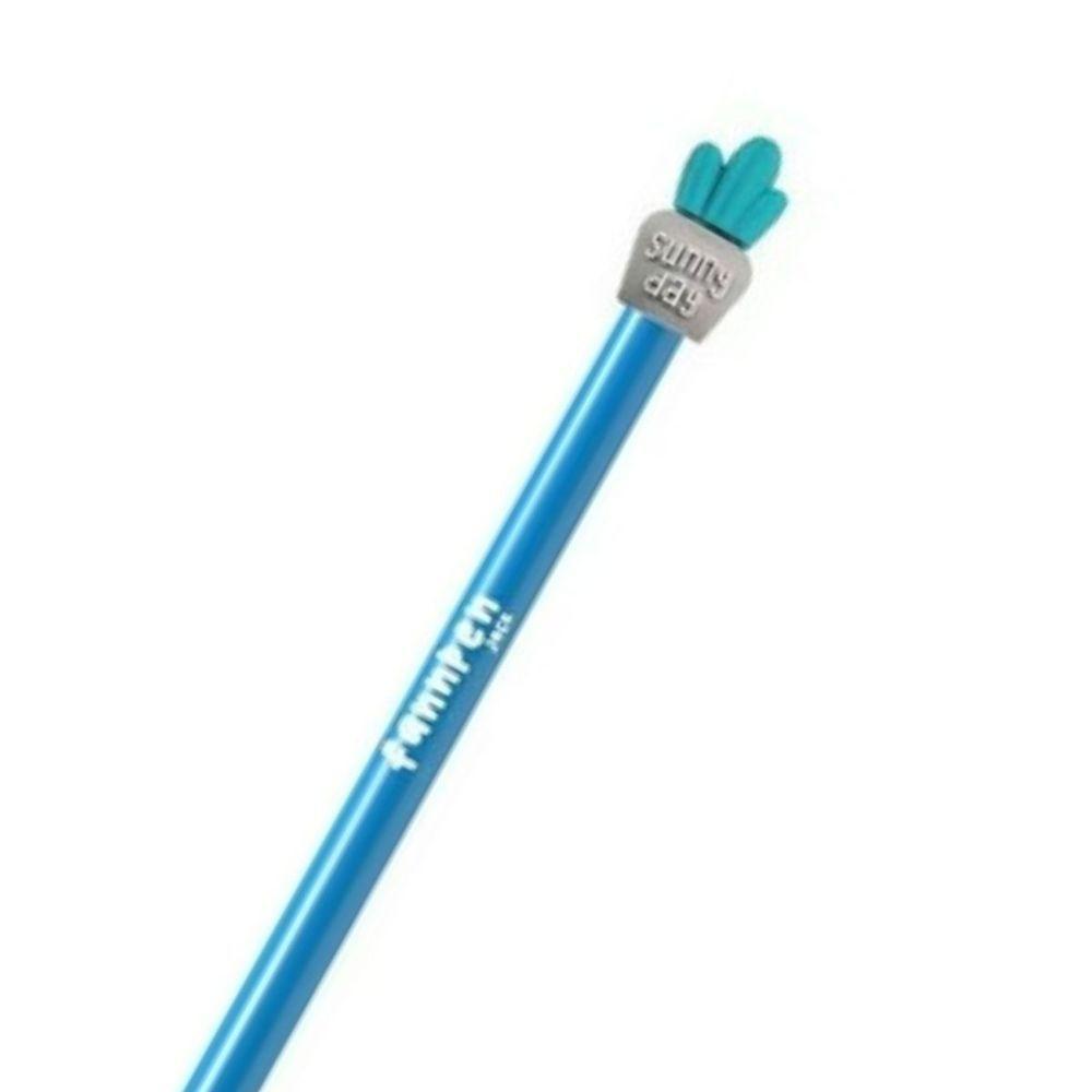 Caneta Esferográfica Fannpen - Cacto Azul - 0,7mm - Newpen - 5