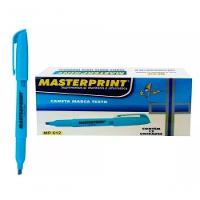 Caixa Caneta Marca Texto Masterprint - 12 Unidades Azul - 1