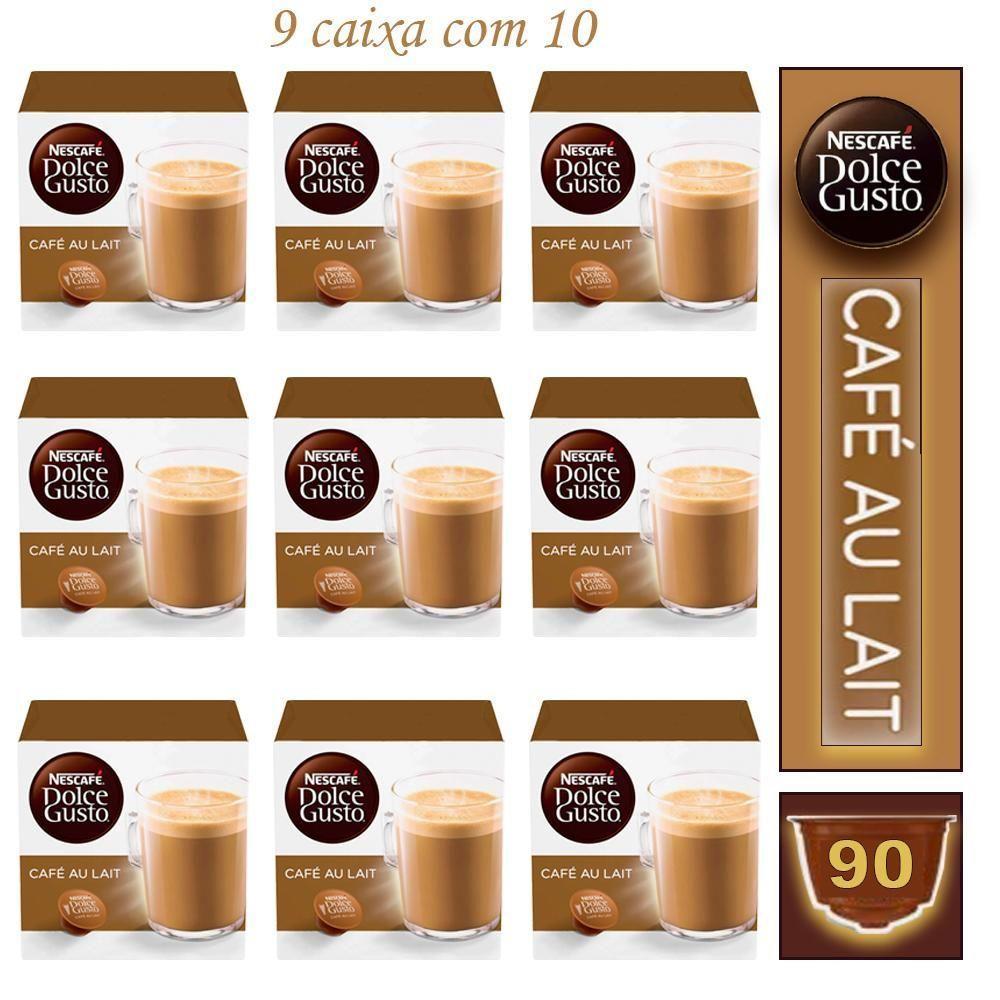 9 Caixa Café Nescafé Café Au Lait Dolce Gusto Bebida Lactea - 1
