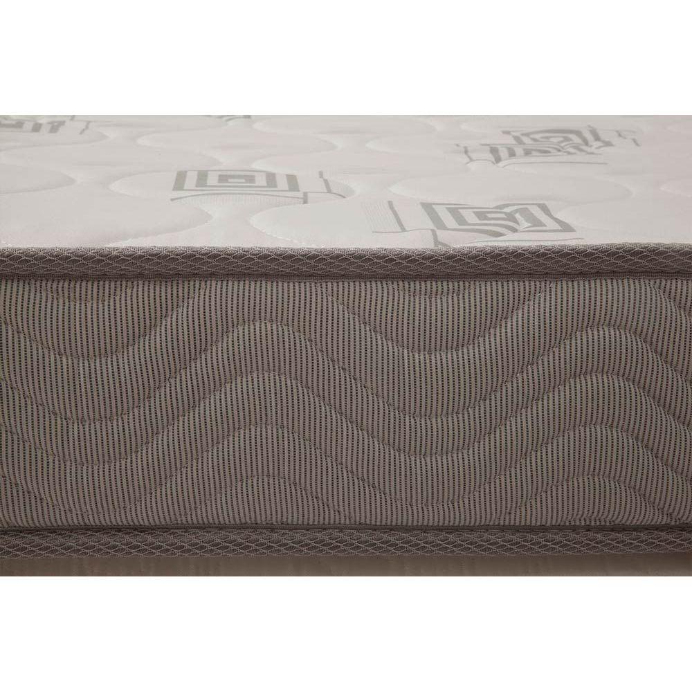 Cama Box Baú Solteiro: Colchão Espuma Ortobom D23 Light Saúde + Base CRC Courano Black(88x188) - 2