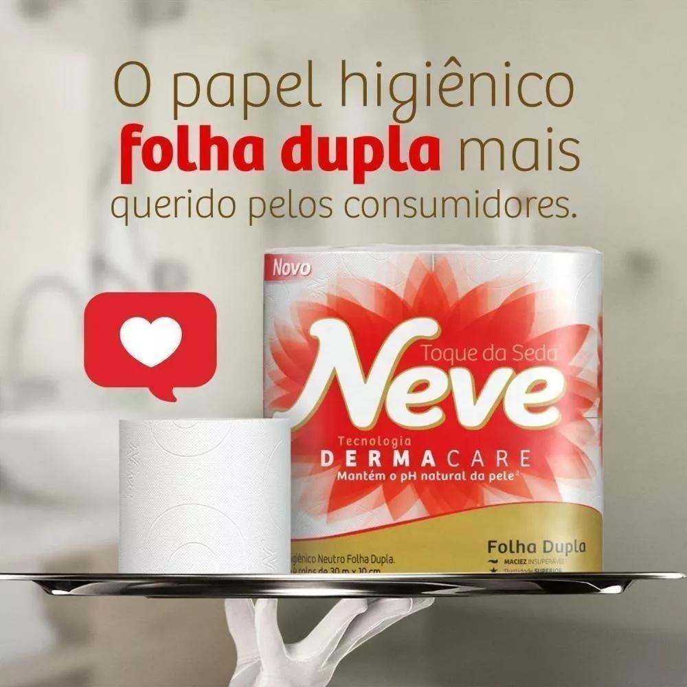 Papel Higienico Neve Folha Dupla Leve 12 Pague 11 Rolos - 7