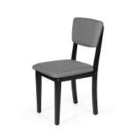 Mesa De Jantar Redonda Montreal Jade Com 4 Cadeiras Estofadas Ella Preto/cinza Escuro - 7