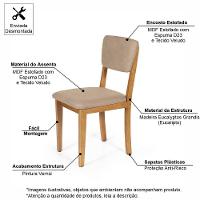 Mesa De Jantar Redonda Montreal Pret/jade Com 4 Cadeiras Estofadas Ella Bege - 6