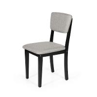 Mesa De Jantar Redonda Montreal Preta Com 4 Cadeiras Estofadas Ella Preto/cinza Claro - 7