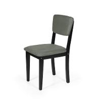 Mesa De Jantar Redonda Gabi Pret/jade Com 4 Cadeiras Estofadas Ella Preto/cinza - 6