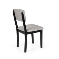 Mesa De Jantar Redonda Gabi Jade Com 4 Cadeiras Estofadas Ella Preto/cinza Claro - 7