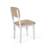 Mesa De Jantar Redonda Gabi Jade Com 4 Cadeiras Estofadas Ella Branco/bege - 7