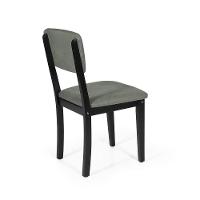 Mesa De Jantar Redonda Gabi Jade Com 4 Cadeiras Estofadas Ella Preto/cinza - 7