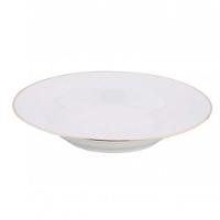 Jogo De 6 Pratos De Sobremesa Sofia Filete Dourado - Oxford - 2