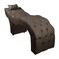 Maca Estofada Para Clínica De Estética Facial Com Capitonê Andressa Marrom Veludo Speciale Home Marrom - 5