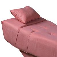 Maca Estofada Para Clínica De Estética Facial Com Capitonê Andressa Veludo Speciale Home Coral - 5