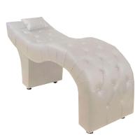 Maca Estofada Para Clínica De Estética Facial Com Capitonê Andressa Bege Material Sintético Speciale Home Bege - 1