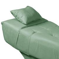 Maca Estofada Para Clínica De Estética Facial Com Capitonê Andressa Veludo Speciale Home Verde Samabaia