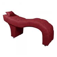 Maca Estofada Para Clínica De Estética Facial Com Capitonê Andressa Vermelho Veludo Speciale Home Vermelho - 5