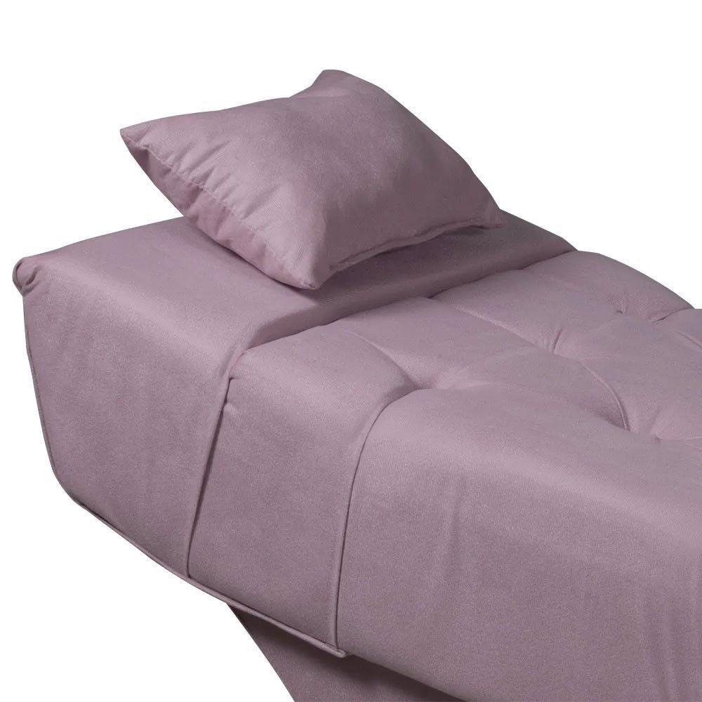Maca Estofada Para Clínica De Estética Facial Com Capitonê Andressa Lilas Veludo Speciale Home Lilás - 4