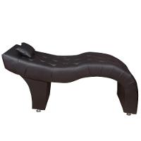 Maca Estofada Para Clínica De Estética Facial Com Capitonê Andressa Material Sintético Speciale Home Marrom - 5