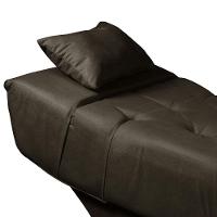 Maca Estofada Para Clínica De Estética Facial Com Capitonê Andressa Suede Speciale Home Marrom