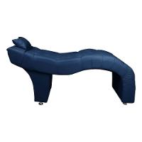 Maca Estofada Para Clínica De Estética Facial Com Capitonê Andressa Veludo Azul Speciale Home Azul - 7