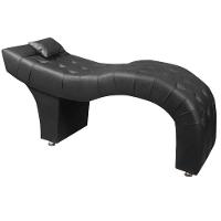 Maca Estofada Para Clínica De Estética Facial Com Capitonê Andressa Material Sintético Speciale Home Preto - 7