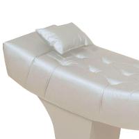 Maca Estofada Para Clínica De Estética Facial Com Capitonê Andressa Material Sintético Speciale Home Bege - 7